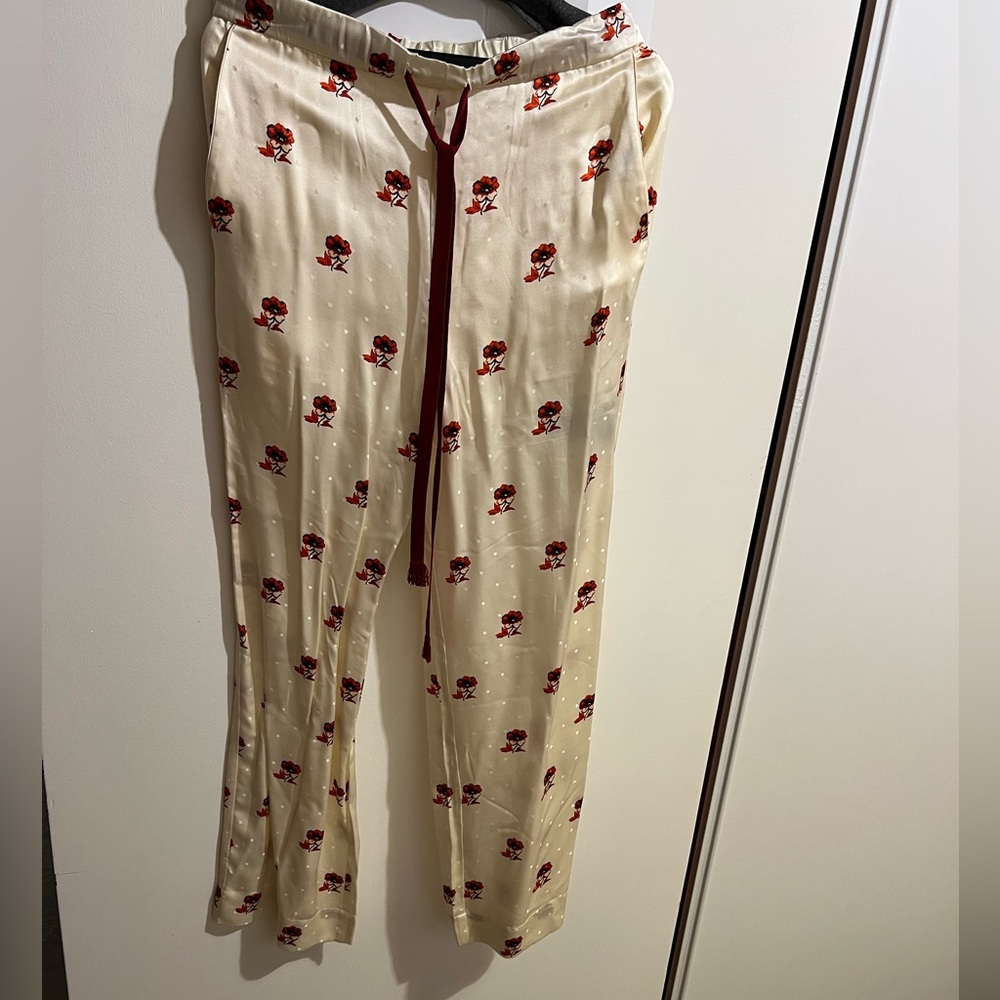 Edition Silk Printed Drawstring Pants